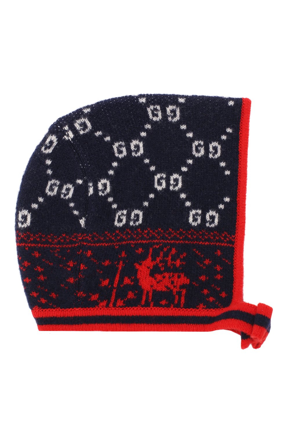 Детского шерстяная шапка GUCCI синего цвета, арт. 544536/3K206 | Фото 1 (Материал: Текстиль, Шерсть; Статус проверки: Проверено, Проверена категория)