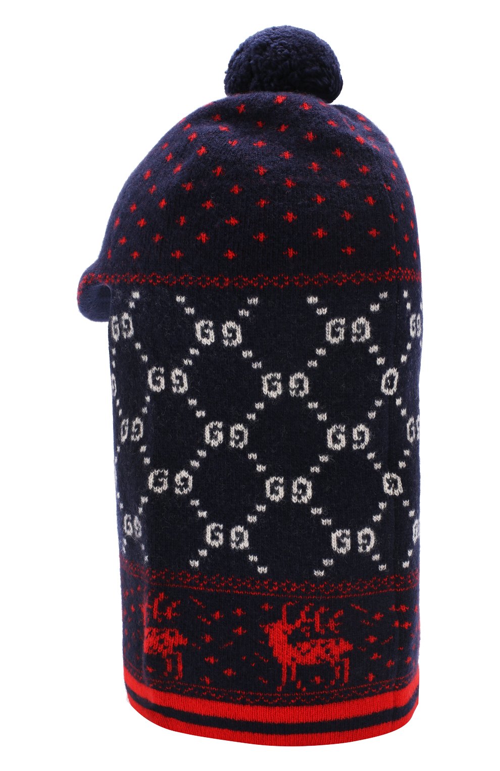Шерстяная шапка-балаклава Gucci синего цвета, арт. 544531/4K525 в ЦУМ | Фото №2 Шерстяная шапка-балаклава Gucci синего цвета | Фото №2