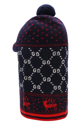 Шерстяная шапка-балаклава Gucci синего цвета, арт. 544531/4K525 в ЦУМ | Фото №2 Шерстяная шапка-балаклава Gucci синего цвета | Фото №2