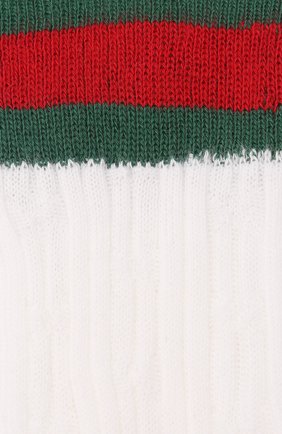 Детские хлопковые гольфы Gucci белого цвета, арт. 415950/4K111 в ЦУМ | Фото №2 Детские хлопковые гольфы Gucci белого цвета | Фото №2