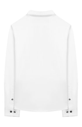Детская хлопковая рубашка EMPORIO ARMANI белого цвета по цене 7755 руб., арт. 3G4CH6/4JFGZ | Фото 2 Детская хлопковая рубашка EMPORIO ARMANI белого цвета, арт. 3G4CH6/4JFGZ | Фото 2