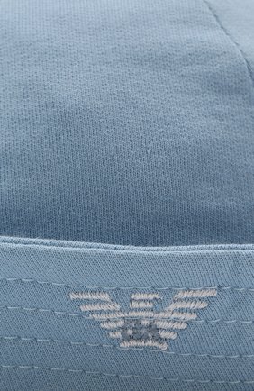 Хлопковая шляпа Emporio Armani голубого цвета, арт. 404366/9P541 в ЦУМ | Фото №3 Хлопковая шляпа Emporio Armani голубого цвета | Фото №3