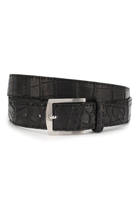 Мужской ремень из кожи крокодила KITON черного цвета по цене 136500 руб., арт. USC3PN00102/CNIL | Фото 1 Мужской ремень из кожи крокодила KITON черного цвета, арт. USC3PN00102/CNIL | Фото 1