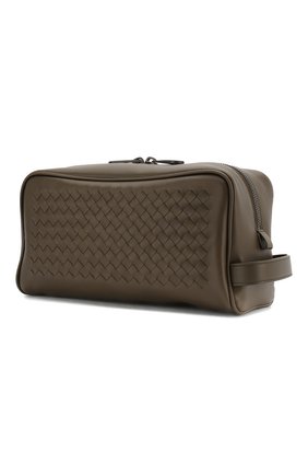 Мужской кожаный несессер BOTTEGA VENETA темно-зеленого цвета по цене 59950 руб., арт. 551824/VB0C3 | Фото 2 Мужской кожаный несессер BOTTEGA VENETA темно-зеленого цвета, арт. 551824/VB0C3 | Фото 2