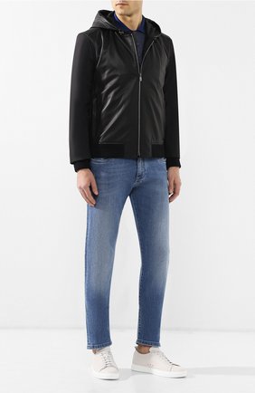 Мужской кожаный бомбер CORNELIANI черного цвета по цене 92150 руб., арт. 83L5K0-9120107/00 | Фото 2 Мужской кожаный бомбер CORNELIANI черного цвета, арт. 83L5K0-9120107/00 | Фото 2