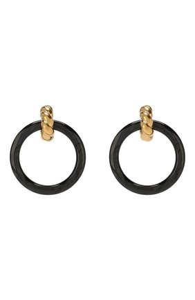 Женские черные серьги hoop small Balenciaga, арт. 520708/TZ08G купить в ЦУМ | Фото №1 Серьги Hoop small Balenciaga черные | Фото №1