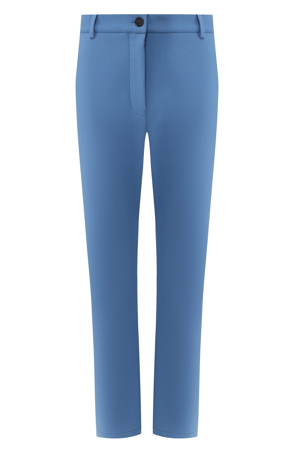 Хлопковые брюки Sonia Rykiel голубого цвета