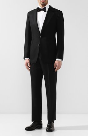Мужской шерстяной пиджак TOM FORD черного цвета по цене 233500 руб., арт. 550R20/11A740 | Фото 2 Мужской шерстяной пиджак TOM FORD черного цвета, арт. 550R20/11A740 | Фото 2