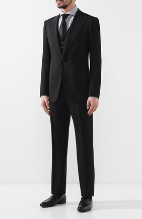 Мужская хлопковая сорочка TOM FORD серого цвета по цене 39200 руб., арт. 5FT020/94F1FE | Фото 2 Мужская хлопковая сорочка TOM FORD серого цвета, арт. 5FT020/94F1FE | Фото 2