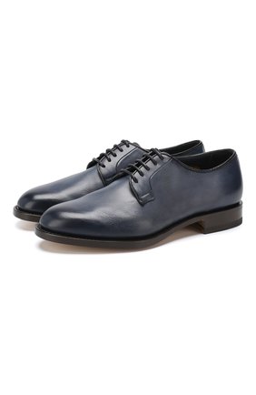 Мужской кожаные дерби SANTONI темно-синего цвета по цене 63850 руб., арт. MCC013974PC4NGTHU48 | Фото 1 Мужской кожаные дерби SANTONI темно-синего цвета, арт. MCC013974PC4NGTHU48 | Фото 1