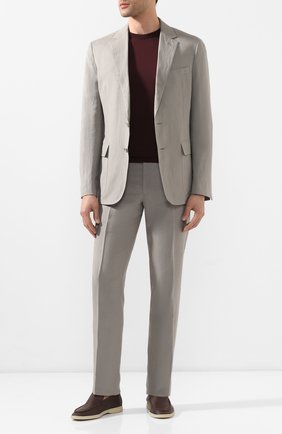 Мужские кожаные лоферы summer walk LORO PIANA коричневого цвета по цене 69950 руб., арт. FAI1528 | Фото 2 Мужские кожаные лоферы summer walk LORO PIANA коричневого цвета, арт. FAI1528 | Фото 2