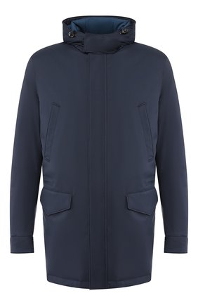 Мужская утепленная парка LORO PIANA темно-синего цвета по цене 223500 руб., арт. FAI5657 | Фото 1 Мужская утепленная парка LORO PIANA темно-синего цвета, арт. FAI5657 | Фото 1