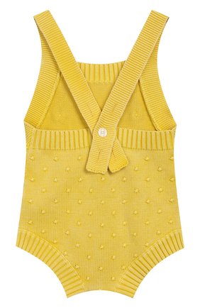 Детское хлопковый комбинезон BURBERRY желтого цвета по цене 8855 руб., арт. 8006656 | Фото 2 Детское хлопковый комбинезон BURBERRY желтого цвета, арт. 8006656 | Фото 2