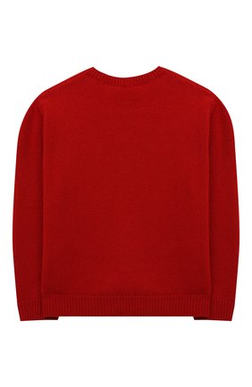 Детский пуловер из шерсти и кашемира DOLCE & GABBANA красного цвета по цене 51500 руб., арт. L4KW29/JAVNI/2-6 | Фото 2 Детский пуловер из шерсти и кашемира DOLCE & GABBANA красного цвета, арт. L4KW29/JAVNI/2-6 | Фото 2