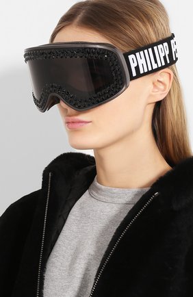 Женские черные горнолыжная маска Philipp Plein, арт. A18A WEG0002 PTE003N 02 купить в ЦУМ | Фото №2 Горнолыжная маска Philipp Plein черные | Фото №2