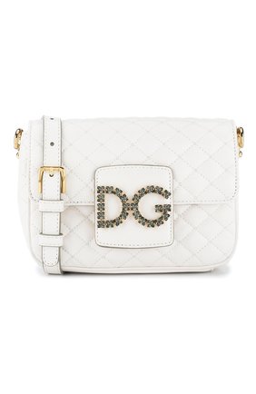 Женская сумка dg millennials DOLCE & GABBANA белая цвета, арт. BB6619/AU070 купить в ЦУМ | Фото №6 Сумка DG Millennials Dolce & Gabbana белая цвета | Фото №6