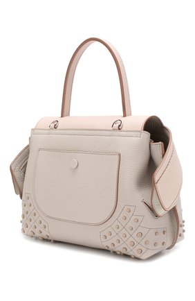Женская сумка wave TOD’S светло-розовая цвета, арт. XBWAMSWZ101MCQ купить в ЦУМ | Фото №3 Сумка Wave Tod’s светло-розовая цвета | Фото №3