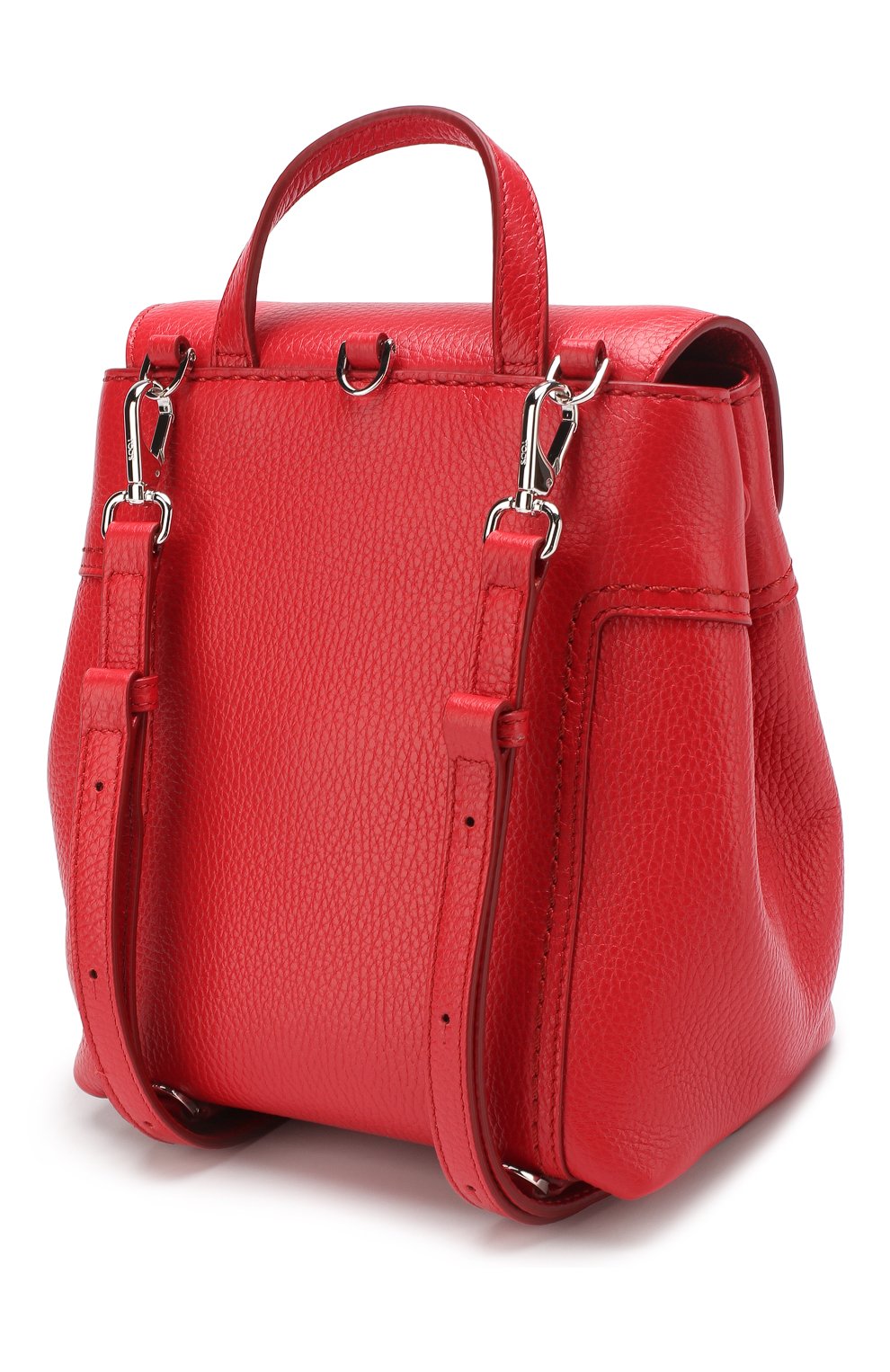 Женский красный рюкзак double t Tod’s, арт. XBWD0TG0100JM7 купить в ЦУМ | Фото №3 Рюкзак Double T Tod’s красный | Фото №3