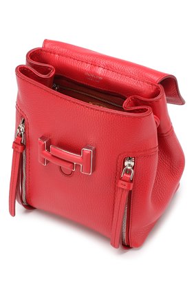 Женский красный рюкзак double t Tod’s, арт. XBWD0TG0100JM7 купить в ЦУМ | Фото №4 Рюкзак Double T Tod’s красный | Фото №4