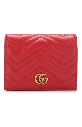 Женские кожаное портмоне gg marmon GUCCI красного цвета по цене 32200 руб., арт. 466492/DTD1T | Фото 1 Женские кожаное портмоне gg marmon GUCCI красного цвета, арт. 466492/DTD1T | Фото 1