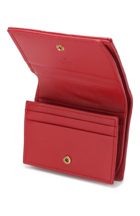Кожаное портмоне GG Marmon Gucci, красного цвета, арт. 466492/DTD1T в ЦУМ | Фото №3 Кожаное портмоне GG Marmon Gucci красного цвета | Фото №3