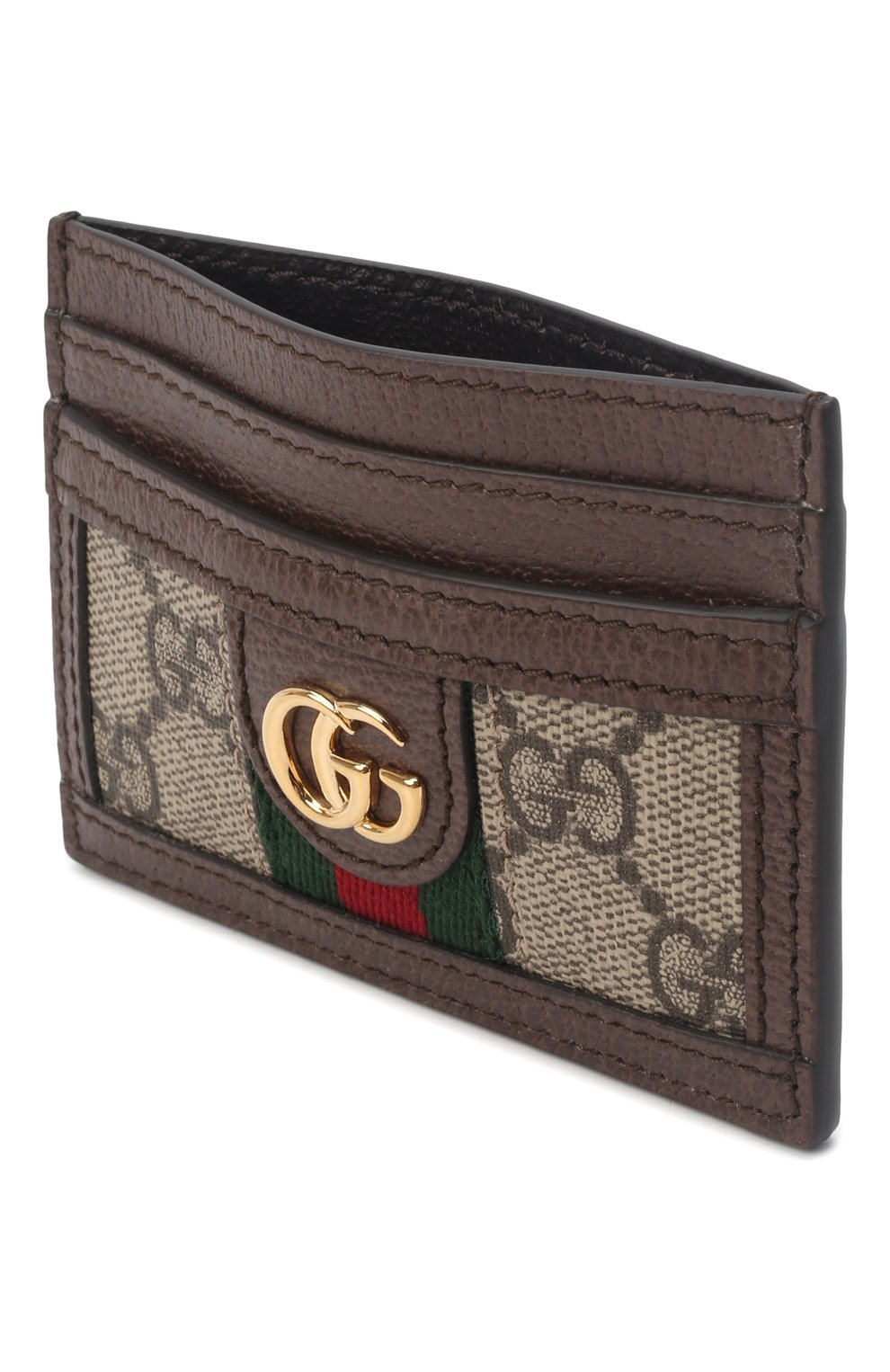 Футляр для кредитных карт Ophidia GG Gucci, бежевого цвета, арт. 523159/96IWG в ЦУМ | Фото №3 Футляр для кредитных карт Ophidia GG Gucci бежевого цвета | Фото №3