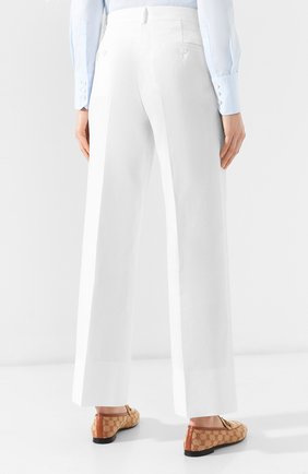 Женские белые льняные брюки Kiton, арт. D47119K01057 купить в ЦУМ | Фото №4 Льняные брюки Kiton белые | Фото №4