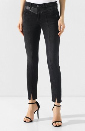 Женские черные джинсы с потертостями Givenchy, арт. BW50AJ5088 купить в ЦУМ | Фото №3 Джинсы с потертостями Givenchy черные | Фото №3