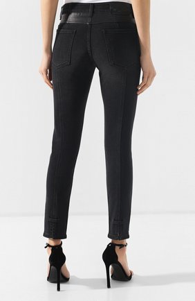 Женские черные джинсы с потертостями Givenchy, арт. BW50AJ5088 купить в ЦУМ | Фото №4 Джинсы с потертостями Givenchy черные | Фото №4