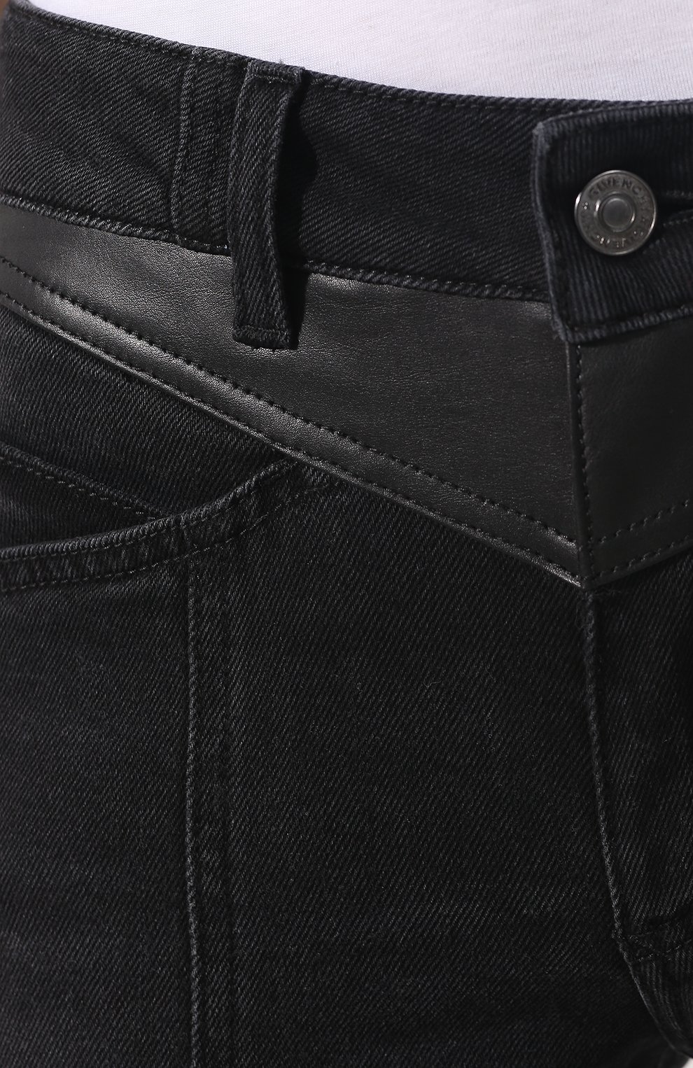 Женские черные джинсы с потертостями Givenchy, арт. BW50AJ5088 купить в ЦУМ | Фото №5 Джинсы с потертостями Givenchy черные | Фото №5