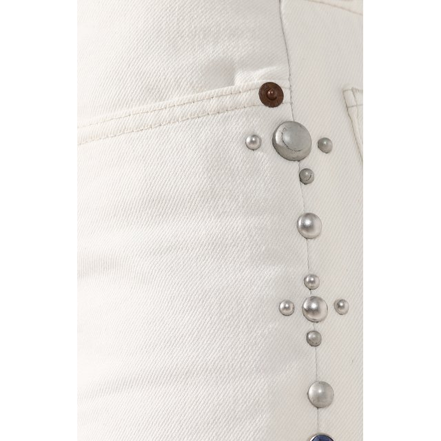 Джинсы с декоративной отделкой Polo Ralph Lauren 211729815, цвет белый, размер 46 - фото 5