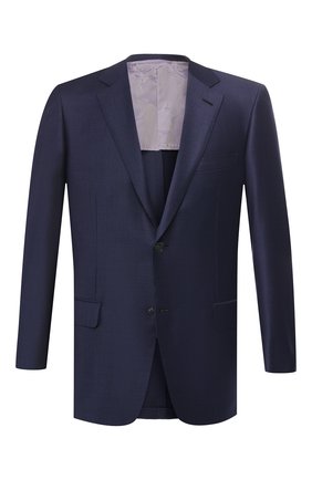 Мужской шерстяной пиджак BRIONI темно-синего цвета по цене 296000 руб., арт. RGI30M/P8A80/PARLAMENT0 | Фото 1 Мужской шерстяной пиджак BRIONI темно-синего цвета, арт. RGI30M/P8A80/PARLAMENT0 | Фото 1