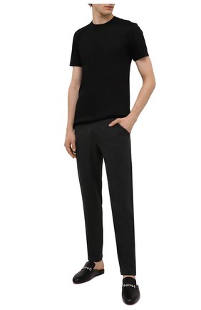 Мужские хлопковая футболка ZIMMERLI черного цвета по цене 5685 руб., арт. 222-1473 | Фото 2 Мужские хлопковая футболка ZIMMERLI черного цвета, арт. 222-1473 | Фото 2