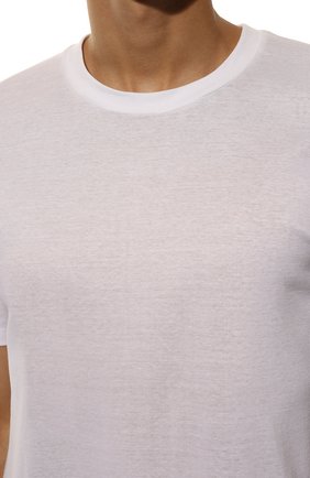 Мужская хлопковая футболка ZIMMERLI белого цвета, арт. 222-1473 | Фото 5 (Кросс-КТ: домашняя одежда; Рукава: Короткие; Длина (для топов): Удлиненные; Материал внешний: Хлопок; Мужское Кросс-КТ: Футболка-белье; Статус проверки: Проверена категория)