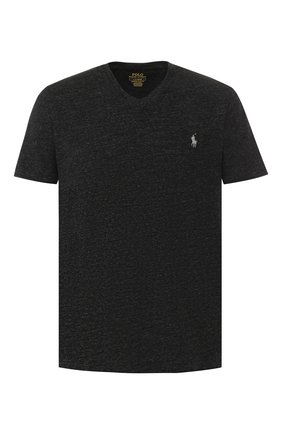 Мужская хлопковая футболка POLO RALPH LAUREN темно-серого цвета по цене 5695 руб., арт. 710671453 | Фото 1 Мужская хлопковая футболка POLO RALPH LAUREN темно-серого цвета, арт. 710671453 | Фото 1