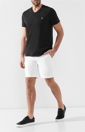 Мужская хлопковая футболка POLO RALPH LAUREN темно-серого цвета по цене 5695 руб., арт. 710671453 | Фото 2 Мужская хлопковая футболка POLO RALPH LAUREN темно-серого цвета, арт. 710671453 | Фото 2