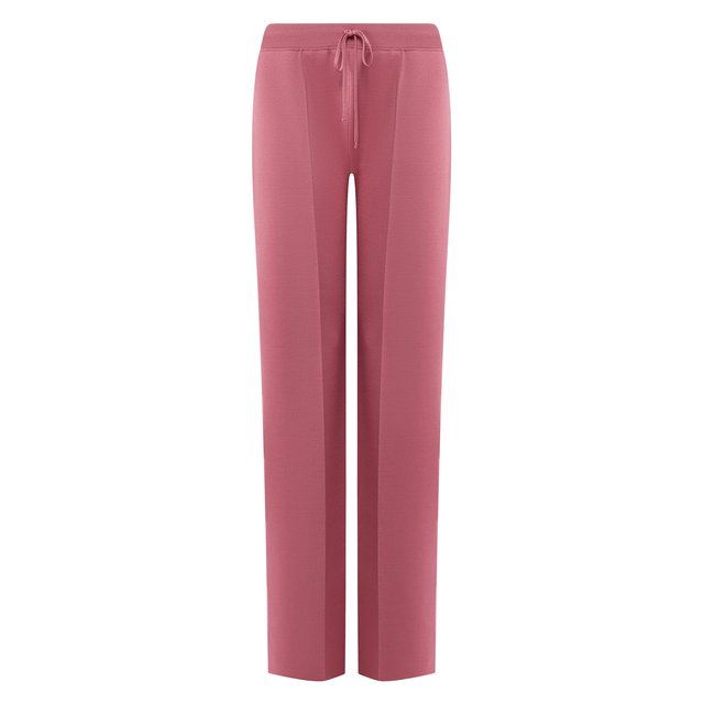 Шерстяные брюки Bottega Veneta розового цвета
