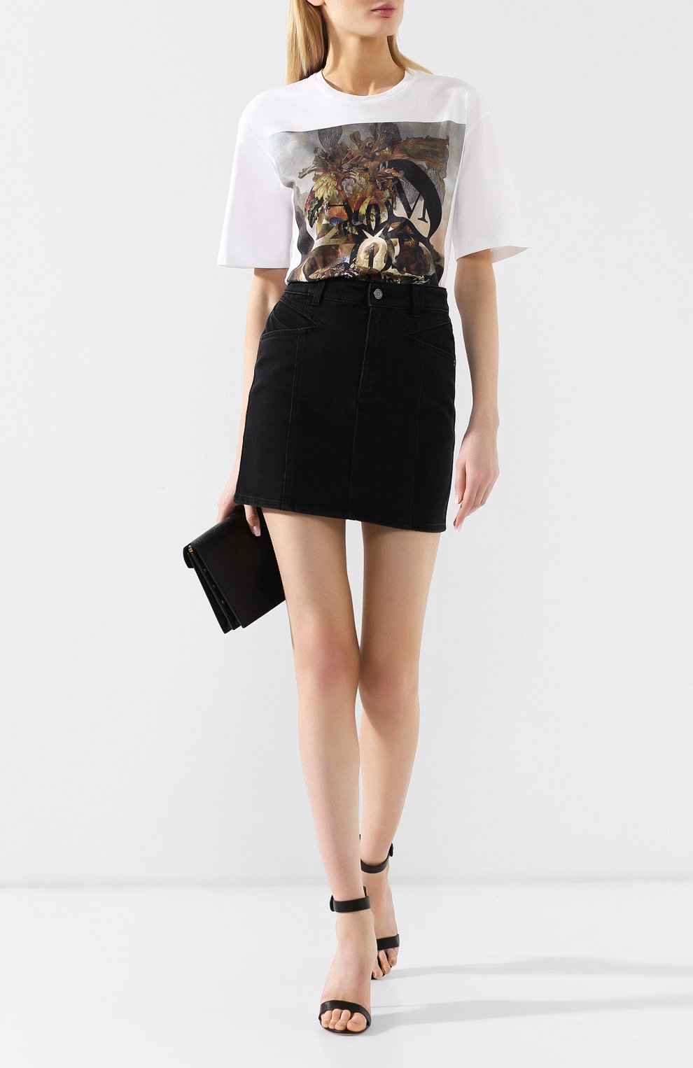 Женская черная джинсовая юбка Givenchy, арт. BW407R5088 купить в ЦУМ | Фото №2 Джинсовая юбка Givenchy черная | Фото №2