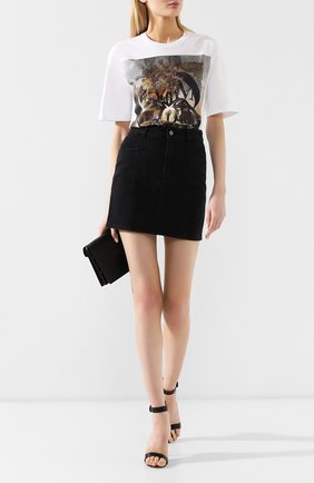 Женская черная джинсовая юбка Givenchy, арт. BW407R5088 купить в ЦУМ | Фото №2 Джинсовая юбка Givenchy черная | Фото №2