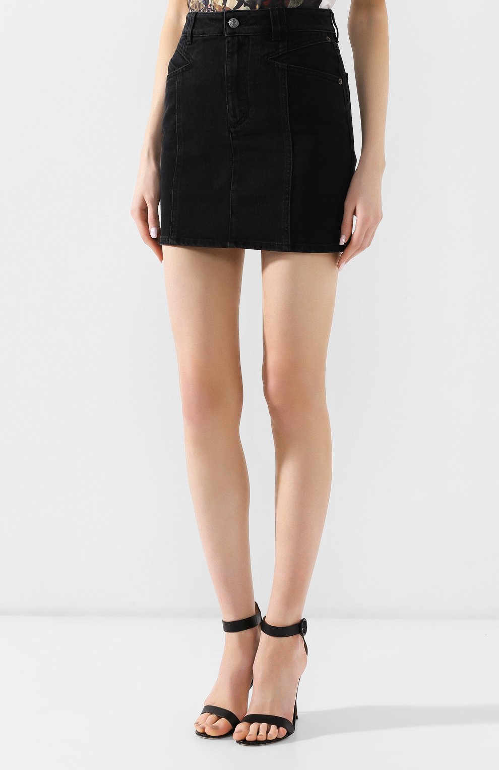 Женская черная джинсовая юбка Givenchy, арт. BW407R5088 купить в ЦУМ | Фото №3 Джинсовая юбка Givenchy черная | Фото №3