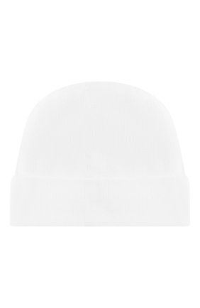 Детского хлопковая шапка IL TRENINO белого цвета, арт. 19 7816/E0 | Фото 2 (Материал: Хлопок, Текстиль; Статус проверки: Проверено, Проверена категория)