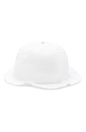 Детская соломенная шляпа IL TRENINO белого цвета, арт. 19 8328/E0 | Фото 2 (Материал: Текстиль, Хлопок; Статус проверки: Проверено, Проверена категория)