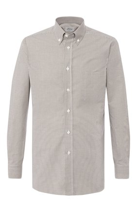 Хлопковая рубашка с воротником button down | Фото №1 Хлопковая рубашка с воротником button down | Фото №1