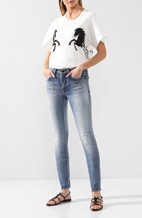 Женские кожаные сандалии cassandra SAINT LAURENT черного цвета по цене 55600 руб., арт. 552245/0NPVV | Фото 2 Женские кожаные сандалии cassandra SAINT LAURENT черного цвета, арт. 552245/0NPVV | Фото 2