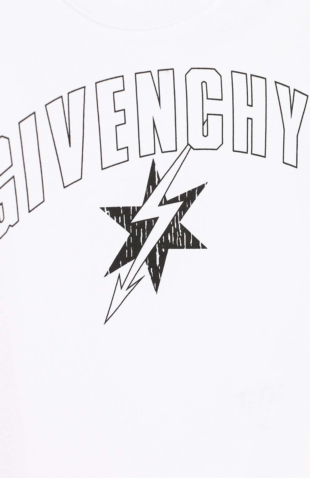 Детский хлопковая футболка GIVENCHY белого цвета, арт. H05072/6M-18M | Фото 3 (Рукава: Короткие; Материал внешний: Хлопок; Статус проверки: Проверено, Проверена категория)