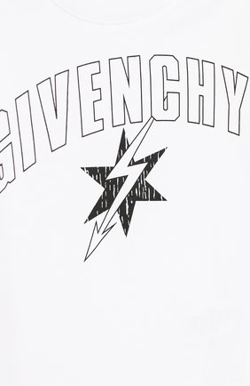 Детский хлопковая футболка GIVENCHY белого цвета по цене 0 руб., арт. H05072/2A-3A | Фото 3 Детский хлопковая футболка GIVENCHY белого цвета, арт. H05072/2A-3A | Фото 3 (Рукава: Короткие; Материал внешний: Хлопок; Статус проверки: Проверено, Проверена категория)