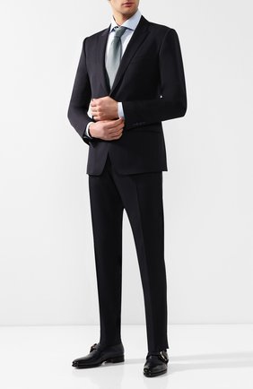 Мужская хлопковая сорочка с воротником кент ZEGNA COUTURE голубого цвета по цене 39950 руб., арт. 502018/9NS0RI | Фото 2 Мужская хлопковая сорочка с воротником кент ZEGNA COUTURE голубого цвета, арт. 502018/9NS0RI | Фото 2