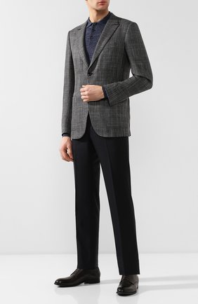 Мужской пиджак из смеси шерсти и шелка ZEGNA COUTURE темно-серого цвета по цене 234500 руб., арт. 550N01/12C5N0 | Фото 2 Мужской пиджак из смеси шерсти и шелка ZEGNA COUTURE темно-серого цвета, арт. 550N01/12C5N0 | Фото 2