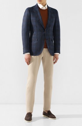 Мужской пиджак из смеси шерсти и шелка LORO PIANA синего цвета по цене 223500 руб., арт. FAI4959 | Фото 2 Мужской пиджак из смеси шерсти и шелка LORO PIANA синего цвета, арт. FAI4959 | Фото 2