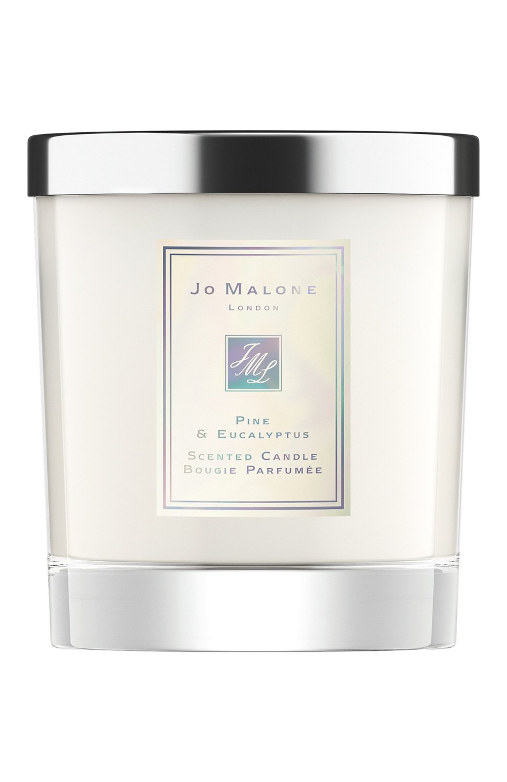 Мужская свеча ароматная pine & eucalyptus JO MALONE LONDON бесцветного цвета, арт. L92L-01 | Фото 1